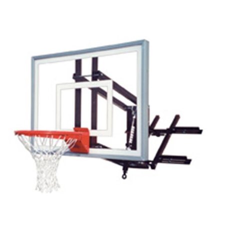 FIRST TEAM First Team RoofMaster III Steel-Acrylic Roof Mounted Adjustable Basketball System; Grey RoofMaster III-GR